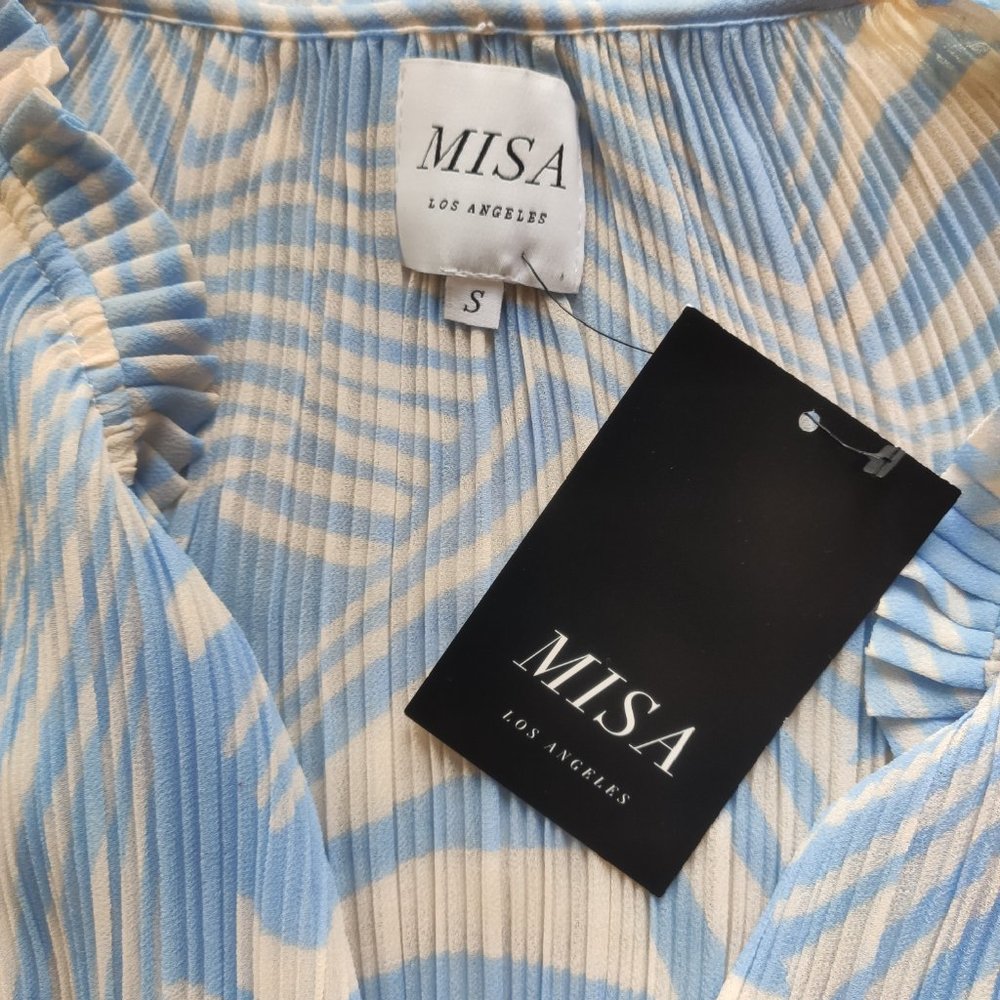 MISA LOS ANGELES Light Blue Blouse size Small - Picture 10 of 10